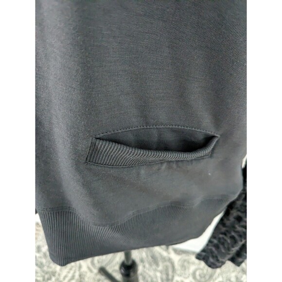 Lole Women's sz M Mixed Media Cotton Modal Grey Sweatshirt Pullover Burnout - Picture 3 of 15